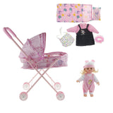 Maxbell Lifelike Baby Doll Tollder Stroller Set Simulation Furniture Toy Playset #2 - Aladdin Shoppers