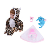 Maxbell Lifelike Soft Silicone Reborn Doll Newborn Baby Doll Rompers Outfit Accs - Aladdin Shoppers
