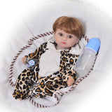Maxbell Lifelike Soft Silicone Reborn Doll Newborn Baby Doll Rompers Outfit Accs - Aladdin Shoppers