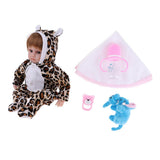 Maxbell Lifelike Soft Silicone Reborn Doll Newborn Baby Doll Rompers Outfit Accs - Aladdin Shoppers