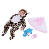 Maxbell Lifelike Soft Silicone Reborn Doll Newborn Baby Doll Rompers Outfit Accs - Aladdin Shoppers