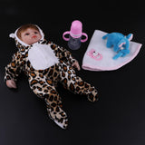 Maxbell Lifelike Soft Silicone Reborn Doll Newborn Baby Doll Rompers Outfit Accs - Aladdin Shoppers