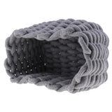 Maxbell Linen Weaving Storage Baskets Box with Handle Laundry Basket Organizer Grey S - Aladdin Shoppers