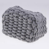 Maxbell Linen Weaving Storage Baskets Box with Handle Laundry Basket Organizer Grey S - Aladdin Shoppers