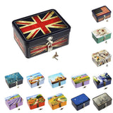 Maxbell Locked tinplate Metal Collection Iron Storage Box British Flag - Aladdin Shoppers