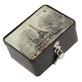 Maxbell Locked tinplate Metal Collection Iron Storage Box Eiffel Tower - Aladdin Shoppers