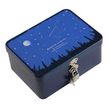 Maxbell Locked tinplate Metal Collection Iron Storage Box Meteor Shower - Aladdin Shoppers