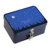 Maxbell Locked tinplate Metal Collection Iron Storage Box Meteor Shower - Aladdin Shoppers