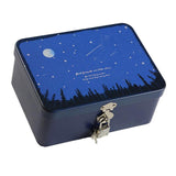 Maxbell Locked tinplate Metal Collection Iron Storage Box Meteor Shower - Aladdin Shoppers