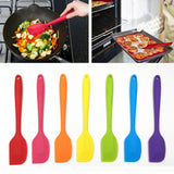 Maxbell Long Handle Silicone Spatula Heat-Resistant Cake Decorating Scraper Red - Aladdin Shoppers