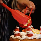 Maxbell Long Handle Silicone Spatula Heat-Resistant Cake Decorating Scraper Red - Aladdin Shoppers