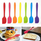 Maxbell Long Handle Silicone Spatula Heat-Resistant Cake Decorating Scraper Red - Aladdin Shoppers