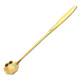 Maxbell Long Handle Stainless Steel Coffee Dessert Spoon Ladle Gold Cosmos - Aladdin Shoppers