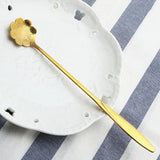 Maxbell Long Handle Stainless Steel Coffee Dessert Spoon Ladle Gold Cosmos - Aladdin Shoppers