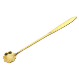 Maxbell Long Handle Stainless Steel Coffee Dessert Spoon Ladle Gold Cosmos - Aladdin Shoppers