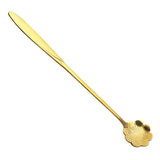 Maxbell Long Handle Stainless Steel Coffee Dessert Spoon Ladle Gold Cosmos - Aladdin Shoppers