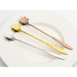 Maxbell Long Handle Stainless Steel Coffee Dessert Spoon Ladle Gold Cosmos - Aladdin Shoppers