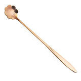 Maxbell Long Handle Stainless Steel Coffee Dessert Spoon Ladle Rose Gold Cosmos - Aladdin Shoppers