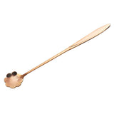 Maxbell Long Handle Stainless Steel Coffee Dessert Spoon Ladle Rose Gold Cosmos - Aladdin Shoppers