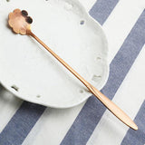 Maxbell Long Handle Stainless Steel Coffee Dessert Spoon Ladle Rose Gold Cosmos - Aladdin Shoppers