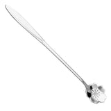 Maxbell Long Handle Stainless Steel Coffee Dessert Spoon Ladle Silver Sakura - Aladdin Shoppers