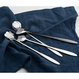 Maxbell Long Handle Stainless Steel Coffee Dessert Spoon Ladle Silver Sakura - Aladdin Shoppers