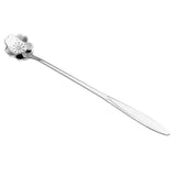 Maxbell Long Handle Stainless Steel Coffee Dessert Spoon Ladle Silver Sakura - Aladdin Shoppers