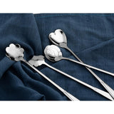 Maxbell Long Handle Stainless Steel Coffee Dessert Spoon Ladle Silver Sakura - Aladdin Shoppers