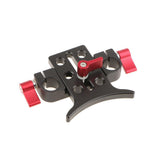 Maxbell Long Lens Support Height Adjustable 15mm Rod Clamp Rail System Follow Rig Red - Aladdin Shoppers