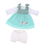 Maxbell Long Sleeve Tops Dress Short Pants for 22'' Newborn Baby Doll Clothes Set - Aladdin Shoppers