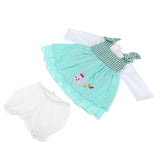 Maxbell Long Sleeve Tops Dress Short Pants for 22'' Newborn Baby Doll Clothes Set - Aladdin Shoppers