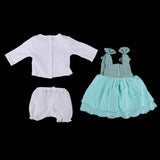 Maxbell Long Sleeve Tops Dress Short Pants for 22'' Newborn Baby Doll Clothes Set - Aladdin Shoppers