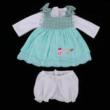 Maxbell Long Sleeve Tops Dress Short Pants for 22'' Newborn Baby Doll Clothes Set - Aladdin Shoppers