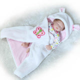 Maxbell Lovely 22inch Reborn Doll Soft Silicone Newborn Baby Doll with Baby Blanket - Aladdin Shoppers