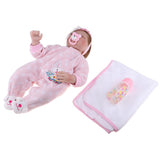 Maxbell Lovely 22inch Reborn Doll Soft Silicone Newborn Baby Doll with Clothes Pink - Aladdin Shoppers