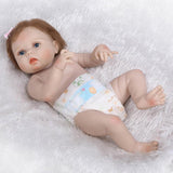 Maxbell Lovely 56cm Reborn Doll Full Silicone Newborn Baby Girl Doll Toy Clothes Set - Aladdin Shoppers