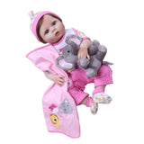 Maxbell Lovely 56cm Reborn Doll Full Silicone Newborn Baby Girl Doll Toy Clothes Set - Aladdin Shoppers