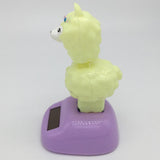 Maxbell Lovely Auto Car Ornament Solar Powered Swinging Alpaca Doll Bobblehead Toy Home Table Decor Educational - Aladdin Shoppers