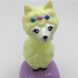 Maxbell Lovely Auto Car Ornament Solar Powered Swinging Alpaca Doll Bobblehead Toy Home Table Decor Educational - Aladdin Shoppers