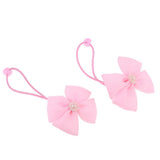 Maxbell Lovely Bowknot Flower Hair Band Rope for Doll Children Makeup Pink Bowknot - Aladdin Shoppers