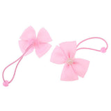 Maxbell Lovely Bowknot Flower Hair Band Rope for Doll Children Makeup Pink Bowknot - Aladdin Shoppers