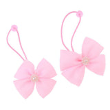 Maxbell Lovely Bowknot Flower Hair Band Rope for Doll Children Makeup Pink Bowknot - Aladdin Shoppers