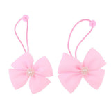 Maxbell Lovely Bowknot Flower Hair Band Rope for Doll Children Makeup Pink Bowknot - Aladdin Shoppers
