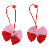 Maxbell Lovely Bowknot Flower Hair Band Rope for Doll Children Makeup Red Bowknot - Aladdin Shoppers