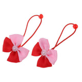 Maxbell Lovely Bowknot Flower Hair Band Rope for Doll Children Makeup Red Bowknot - Aladdin Shoppers