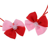 Maxbell Lovely Bowknot Flower Hair Band Rope for Doll Children Makeup Red Bowknot - Aladdin Shoppers