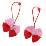 Maxbell Lovely Bowknot Flower Hair Band Rope for Doll Children Makeup Red Bowknot - Aladdin Shoppers