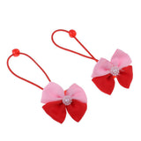 Maxbell Lovely Bowknot Flower Hair Band Rope for Doll Children Makeup Red Bowknot - Aladdin Shoppers