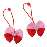 Maxbell Lovely Bowknot Flower Hair Band Rope for Doll Children Makeup Red Bowknot - Aladdin Shoppers