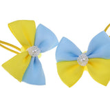 Maxbell Lovely Bowknot Flower Hair Band Rope for Doll Children Makeup Yellow Bowknot - Aladdin Shoppers